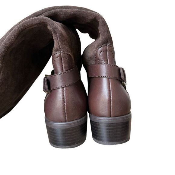 Ralph Lauren McLeod Brown Leather Suede Riding Style Boot With Bridle Size 10B - Picture 3 of 9